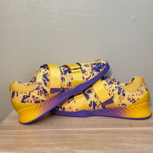 TYR L-1 Lifter Weightlifting Shoes Yellow Purple Men's Size 10.5 Women's 12 - Picture 4 of 6